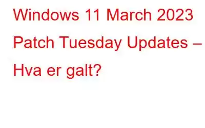 Windows 11 March 2023 Patch Tuesday Updates – Hva er galt?