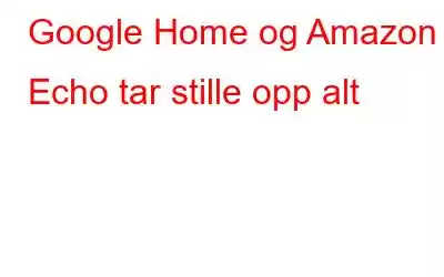 Google Home og Amazon Echo tar stille opp alt