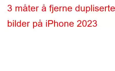 3 måter å fjerne dupliserte bilder på iPhone 2023