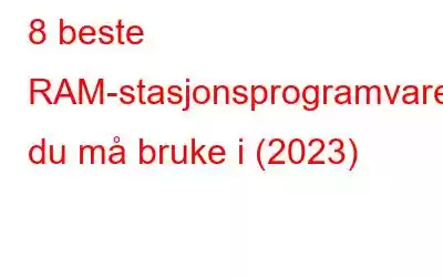 8 beste RAM-stasjonsprogramvare du må bruke i (2023)