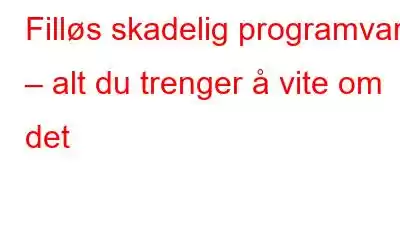 Filløs skadelig programvare – alt du trenger å vite om det