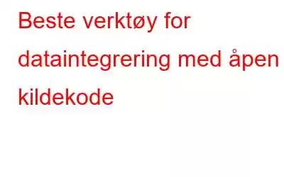 Beste verktøy for dataintegrering med åpen kildekode