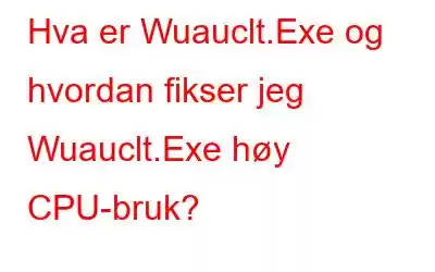 Hva er Wuauclt.Exe og hvordan fikser jeg Wuauclt.Exe høy CPU-bruk?