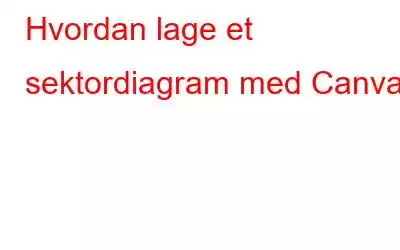 Hvordan lage et sektordiagram med Canva?