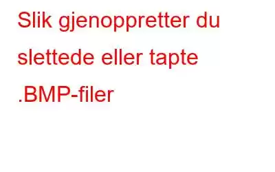 Slik gjenoppretter du slettede eller tapte .BMP-filer