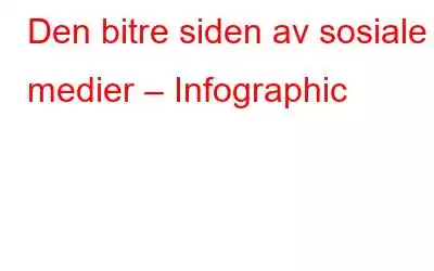 Den bitre siden av sosiale medier – Infographic