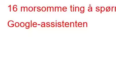 16 morsomme ting å spørre Google-assistenten