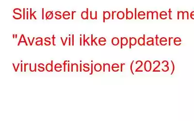 Slik løser du problemet med 