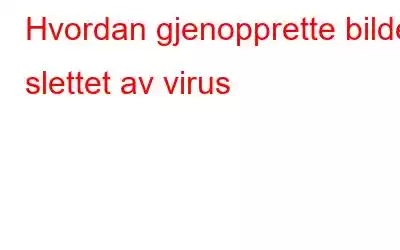 Hvordan gjenopprette bilder slettet av virus